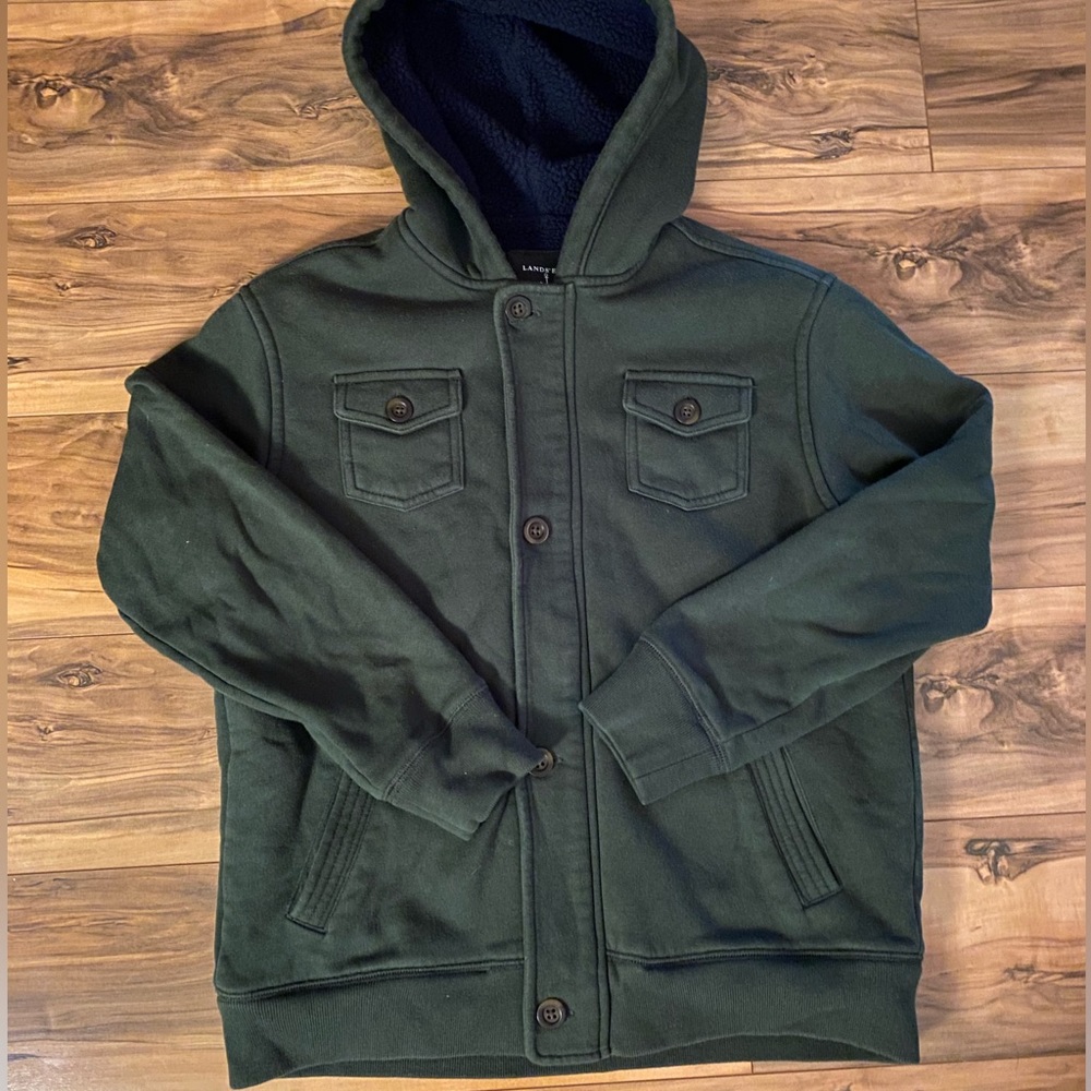 Land’s End fuzzy coat
